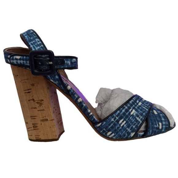 Tabitha Simmons Connie Ankle Strap Block-Heel Sandals Women’s size 38 NWT - Picture 3 of 8